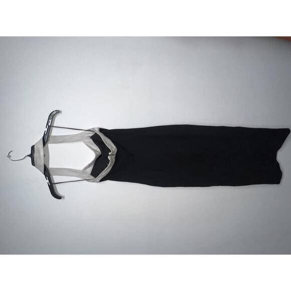 NICHOLAS Jane Midi Dress in Solid Black & Milk - Picture 8 of 12